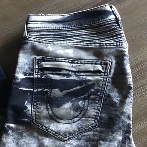 COPY - True religion relaxed slim black jeans 34x…